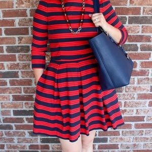 Gap red and navy dress